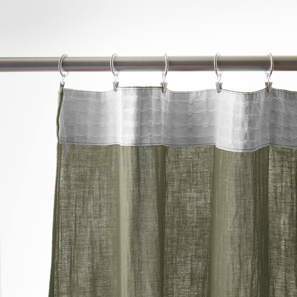 Rideau Ruflette Gaze de coton GAIA  