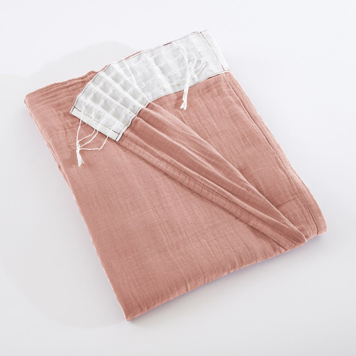 Rideau Ruflette Gaze de coton GAIA - L'Effet Papillon | Impression lin