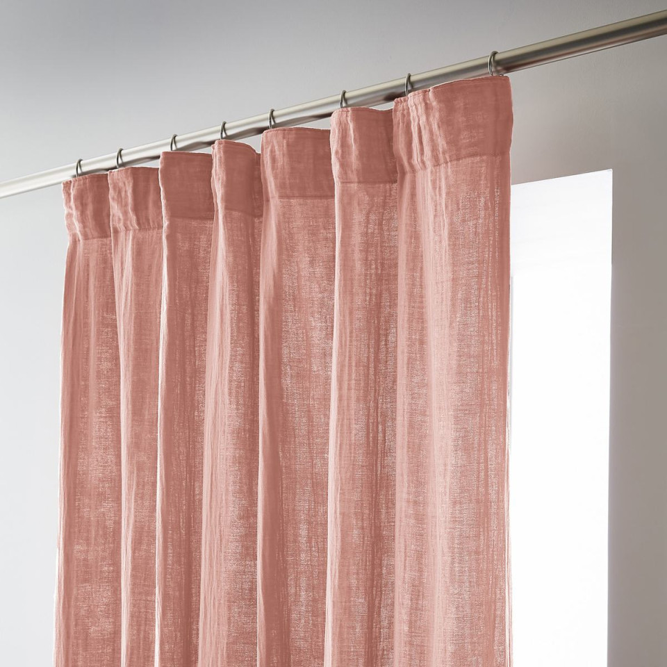 Rideau Ruflette Gaze de coton GAIA  