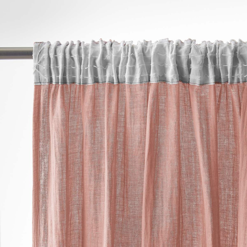 Rideau Ruflette Gaze de coton GAIA  