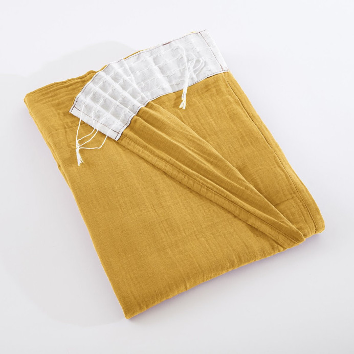 Rideau Ruflette Gaze de coton GAIA - L'Effet Papillon | Impression lin