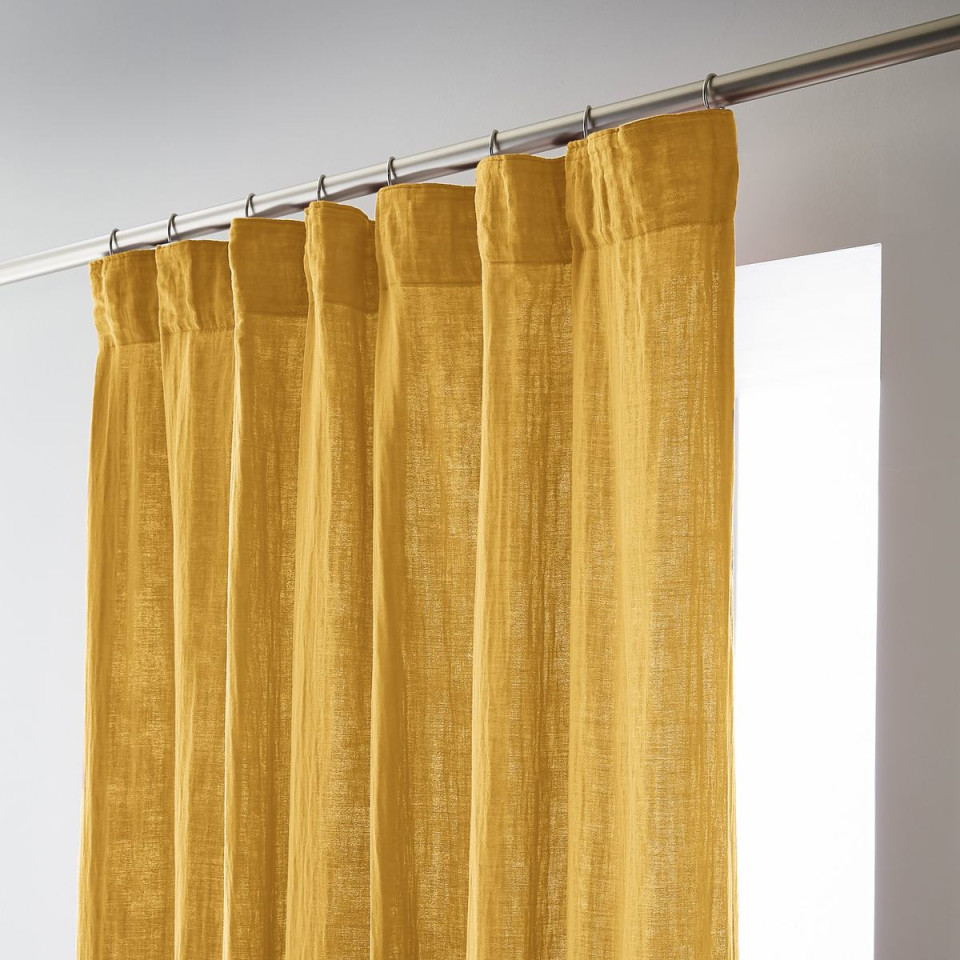 Rideau Ruflette Gaze de coton GAIA  