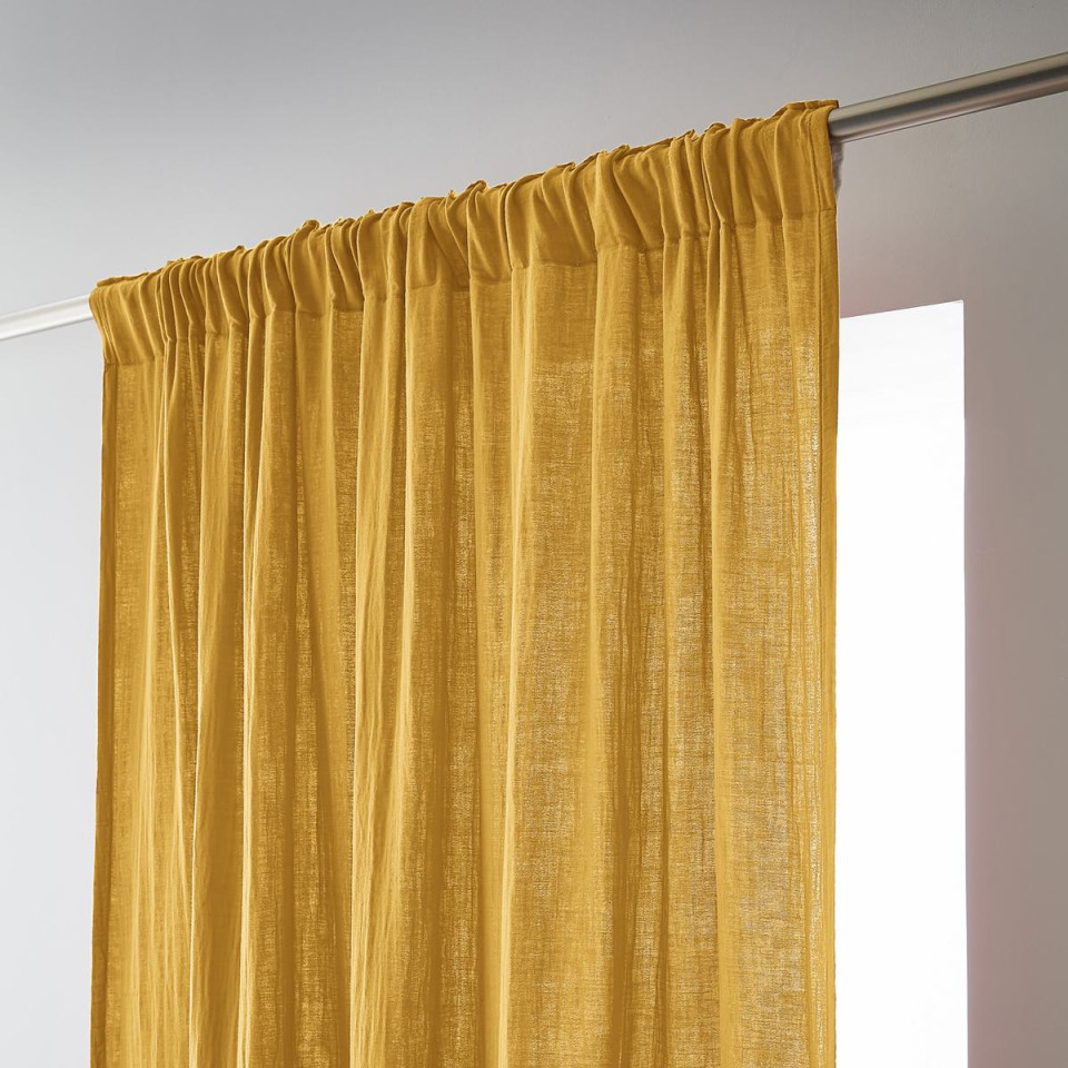 Rideau Ruflette Gaze de coton GAIA  