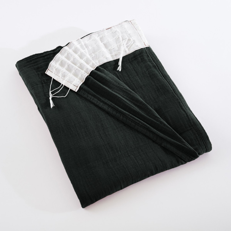 Rideau Ruflette Gaze de coton GAIA  