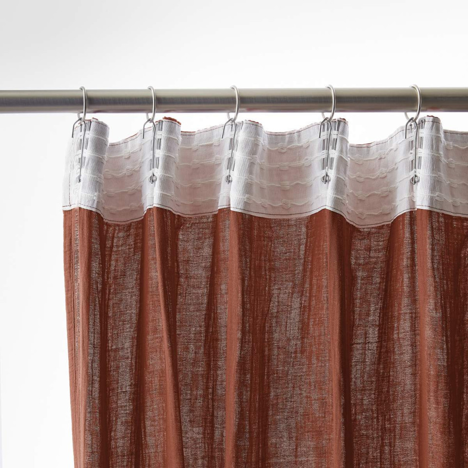 Rideau Ruflette Gaze de coton GAIA  