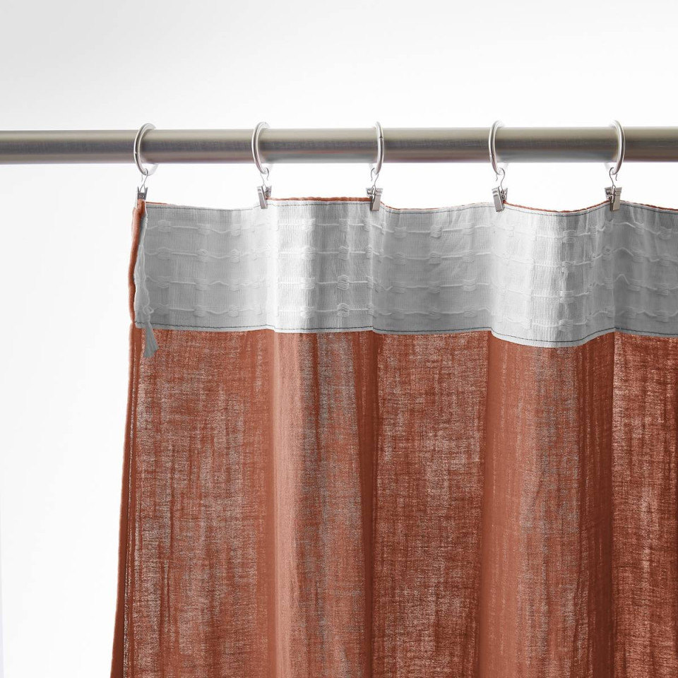 Rideau Ruflette Gaze de coton GAIA  