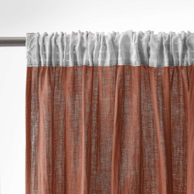 Rideau Ruflette Gaze de coton GAIA  