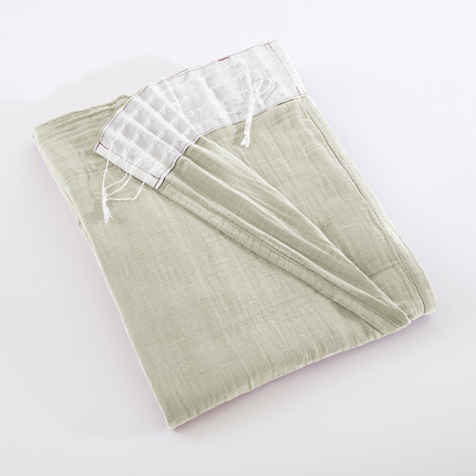 Rideau Ruflette Gaze de coton GAIA - L'Effet Papillon | Impression lin