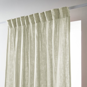 Rideau Ruflette Gaze de coton GAIA  