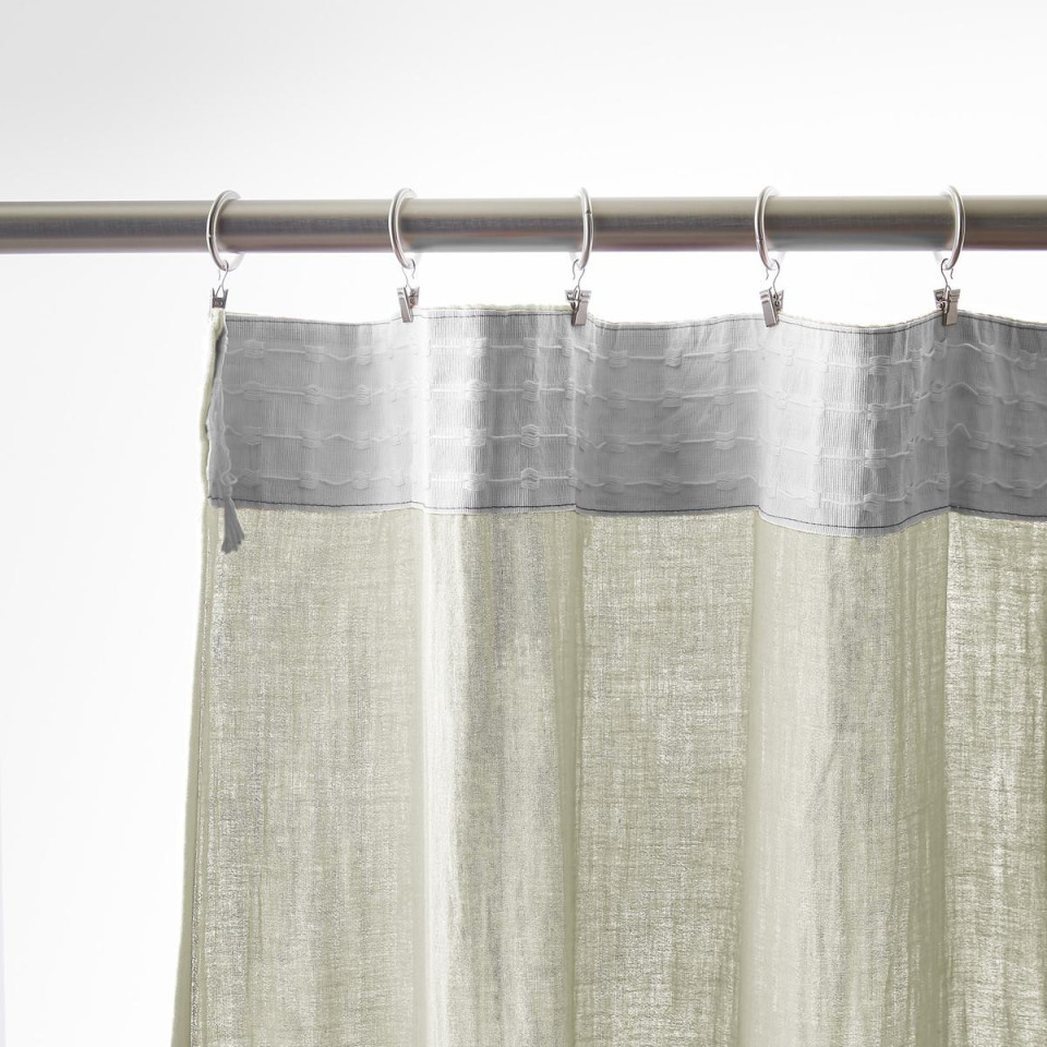 Rideau Ruflette Gaze de coton GAIA  