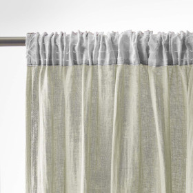 Rideau Ruflette Gaze de coton GAIA  