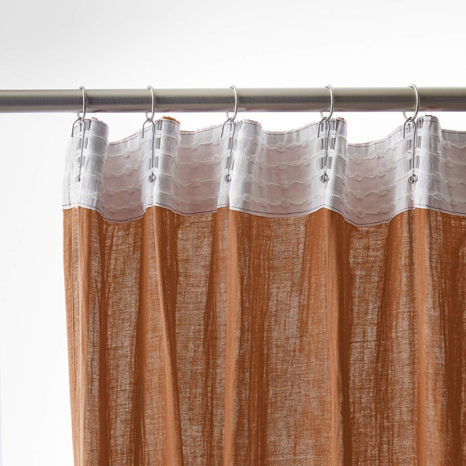 Rideau Ruflette Gaze de coton GAIA  