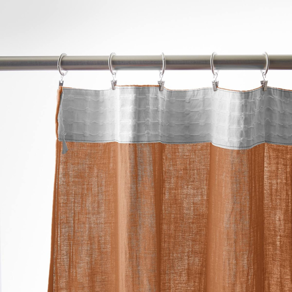 Rideau Ruflette Gaze de coton GAIA  