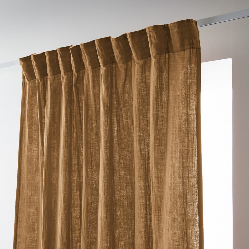 Rideau Ruflette Gaze de coton GAIA  