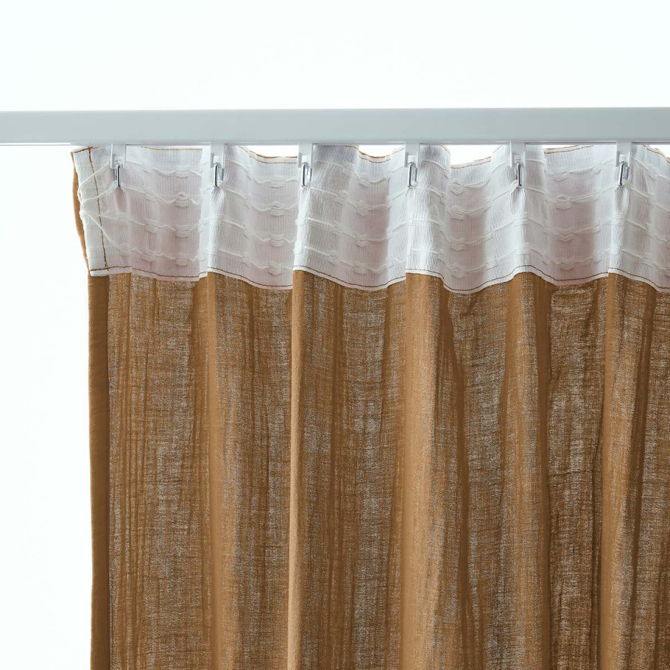 Rideau Ruflette Gaze de coton GAIA  