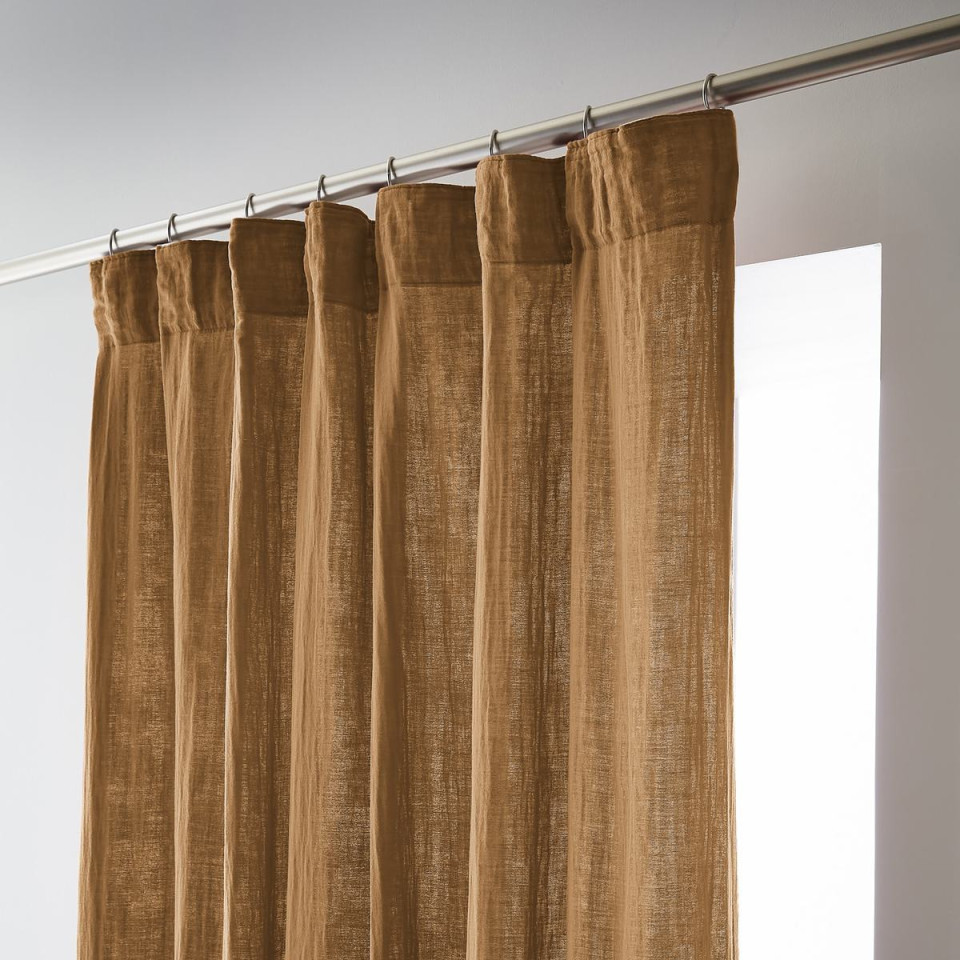 Rideau Ruflette Gaze de coton GAIA  