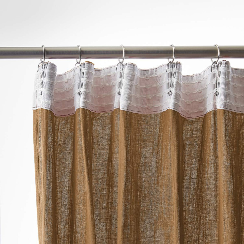 Rideau Ruflette Gaze de coton GAIA  