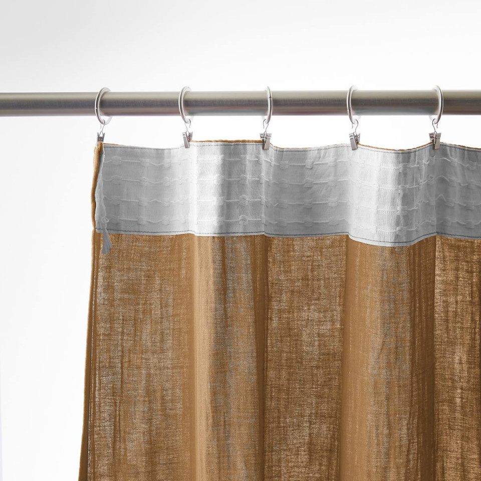 Rideau Ruflette Gaze de coton GAIA  