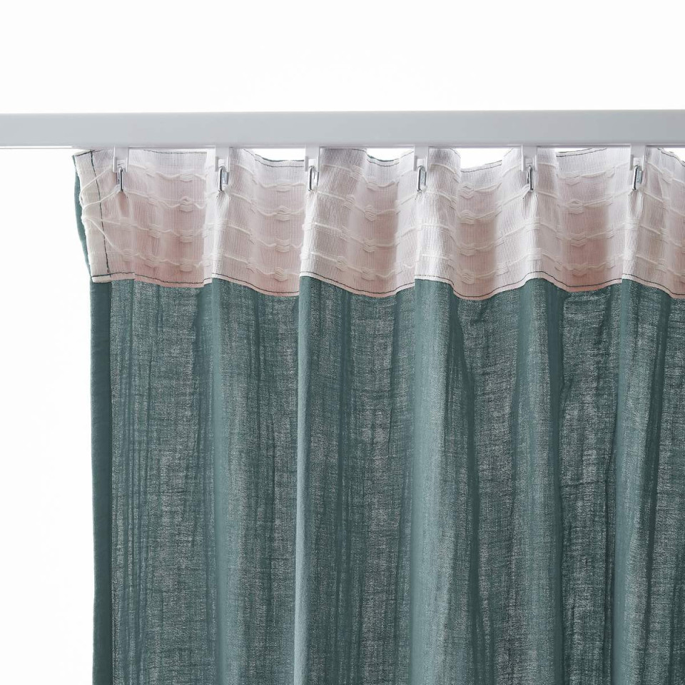 Rideau Ruflette Gaze de coton GAIA  