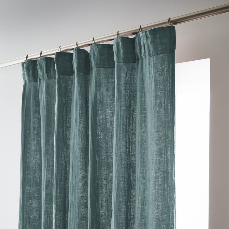 Rideau Ruflette Gaze de coton GAIA  