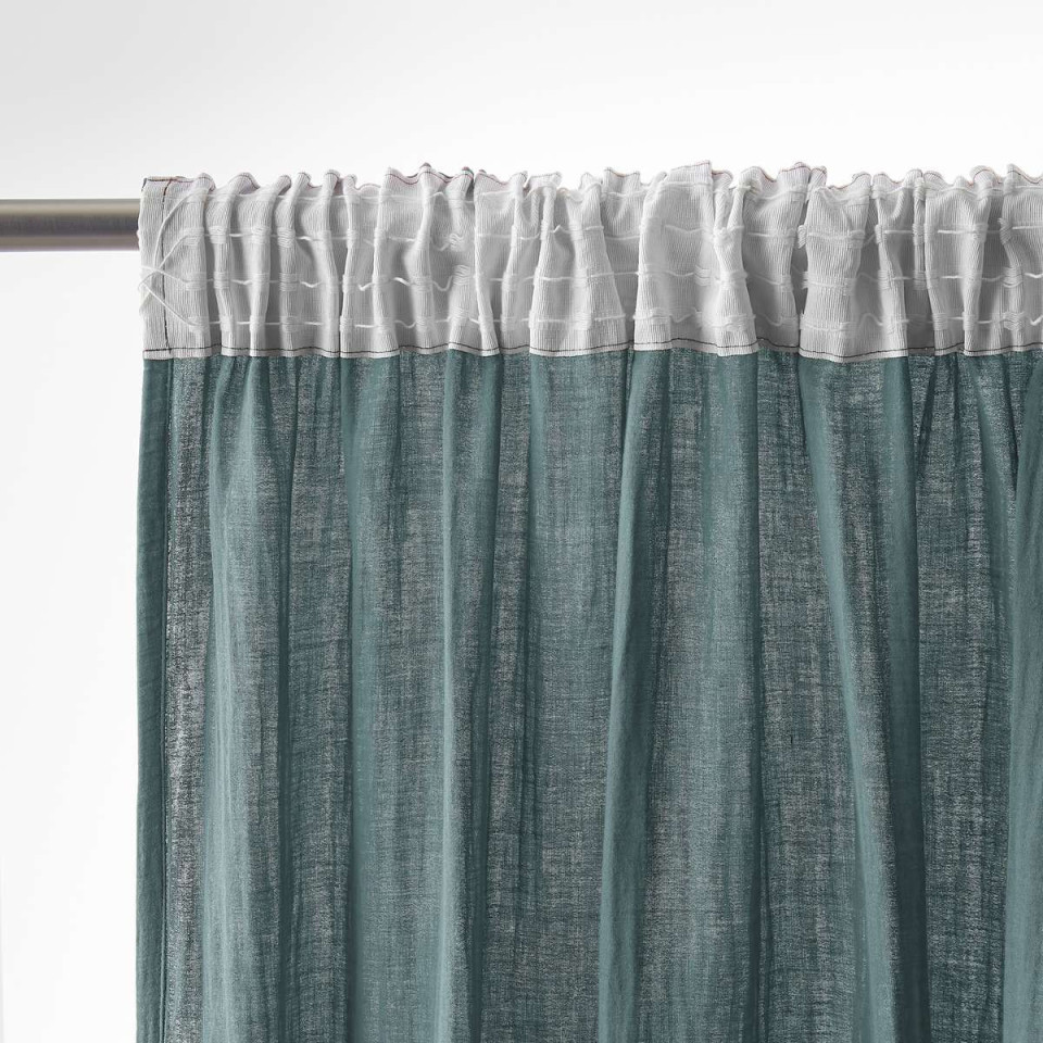 Rideau Ruflette Gaze de coton GAIA  