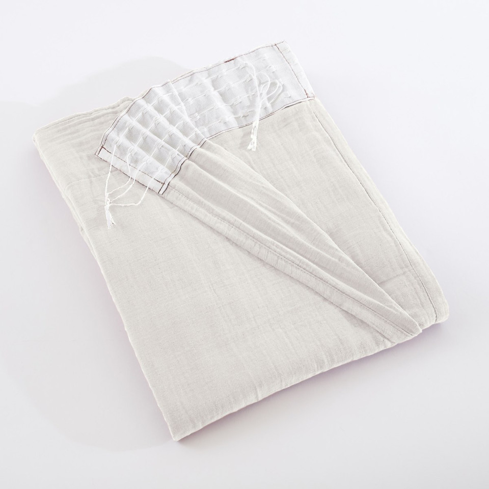 Rideau Ruflette Gaze de coton GAIA  