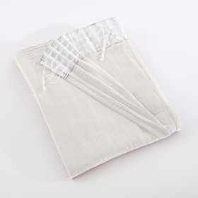 Rideau Ruflette Gaze de coton GAIA  