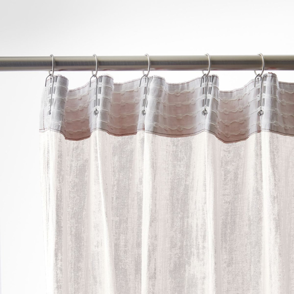 Rideau Ruflette Gaze de coton GAIA  