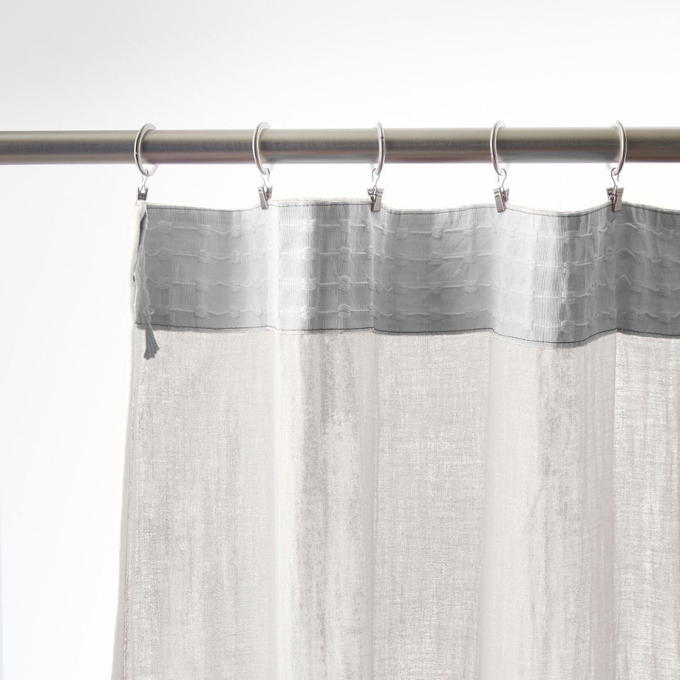 Rideau Ruflette Gaze de coton GAIA  