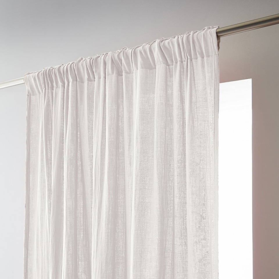 Rideau Ruflette Gaze de coton GAIA  