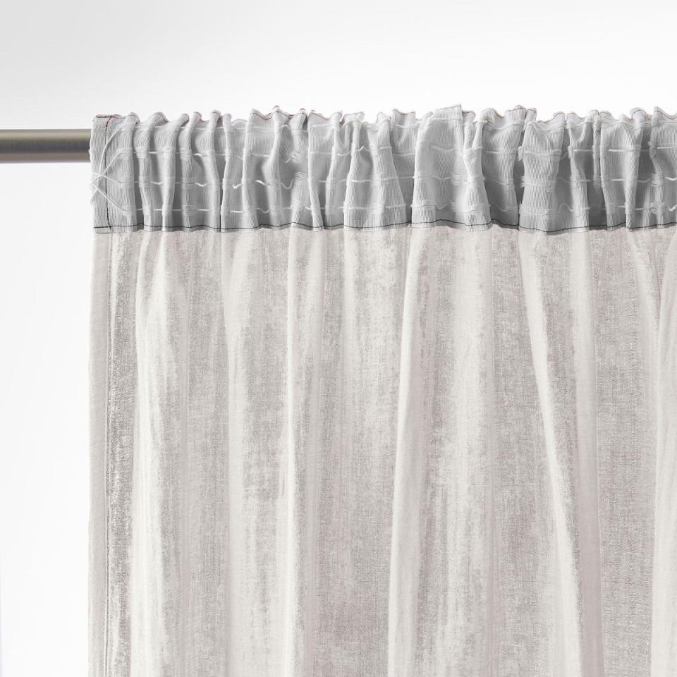 Rideau Ruflette Gaze de coton GAIA  