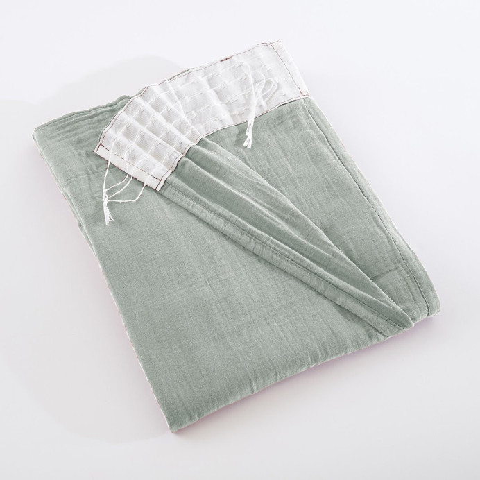 Rideau Ruflette Gaze de coton GAIA - L'Effet Papillon | Impression lin