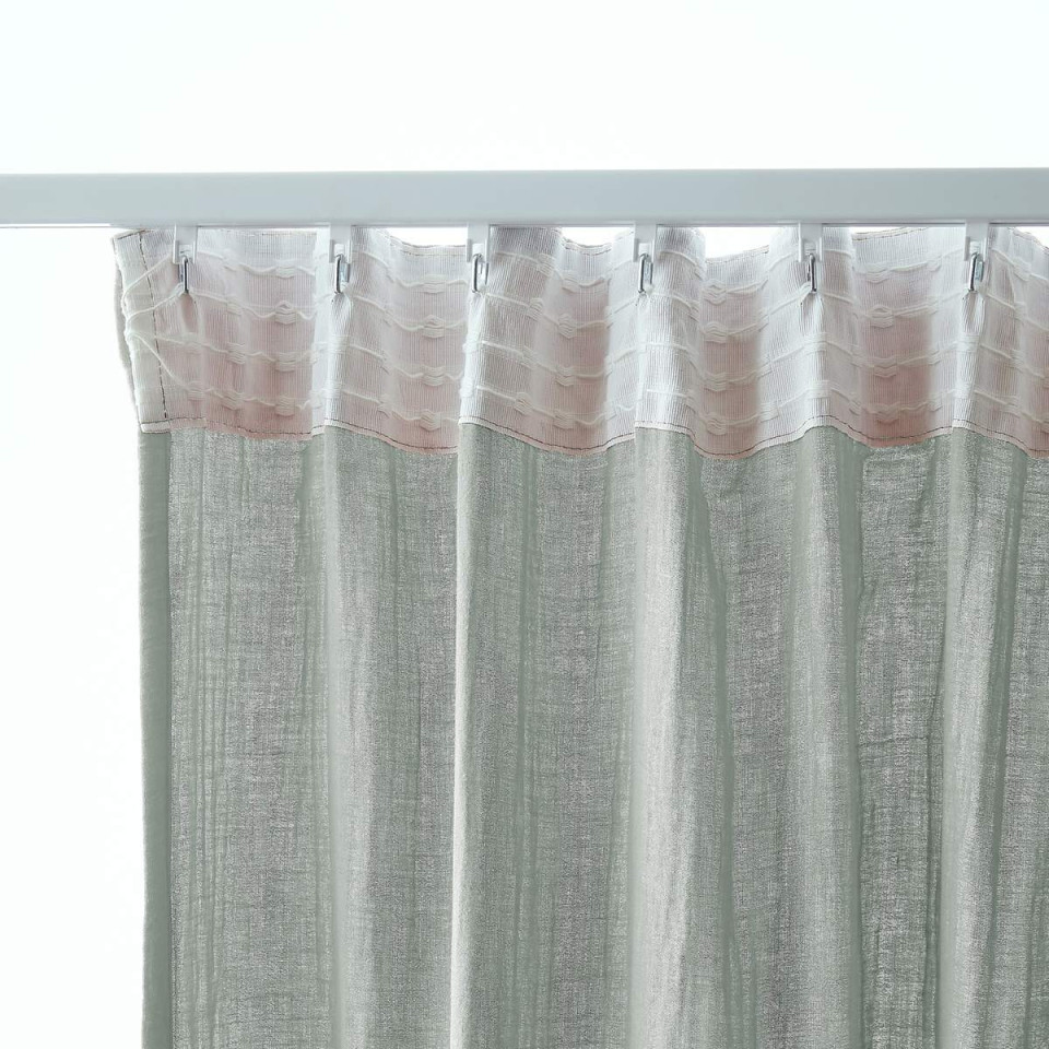 Rideau Ruflette Gaze de coton GAIA  