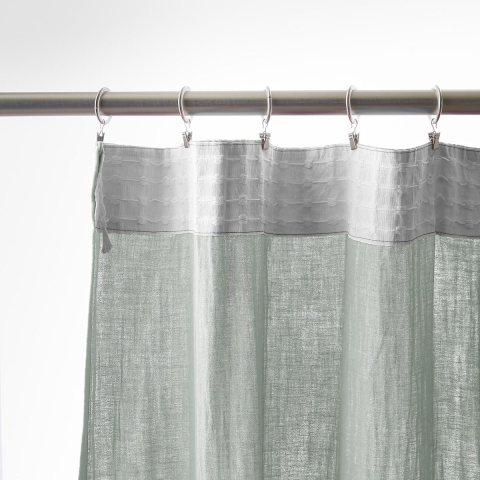 Rideau Ruflette Gaze de coton GAIA  