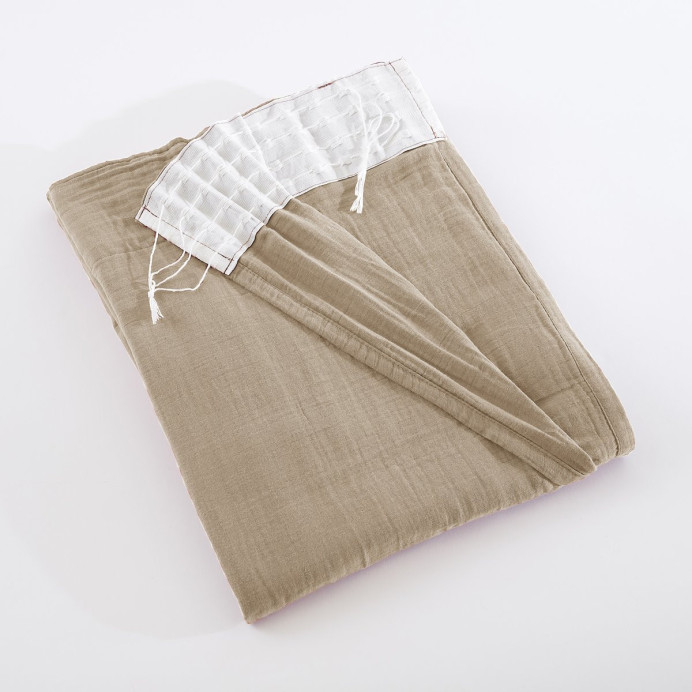Rideau Ruflette Gaze de coton GAIA - L'Effet Papillon | Impression lin