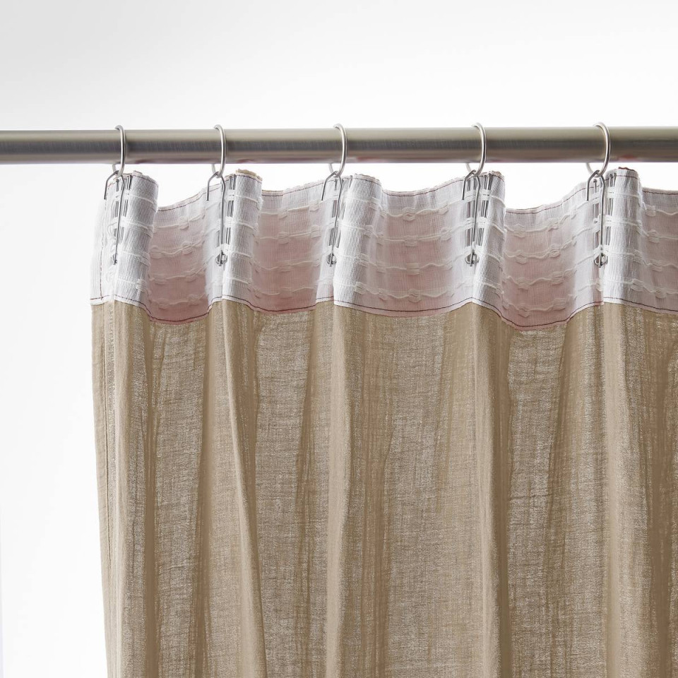 Rideau Ruflette Gaze de coton GAIA  