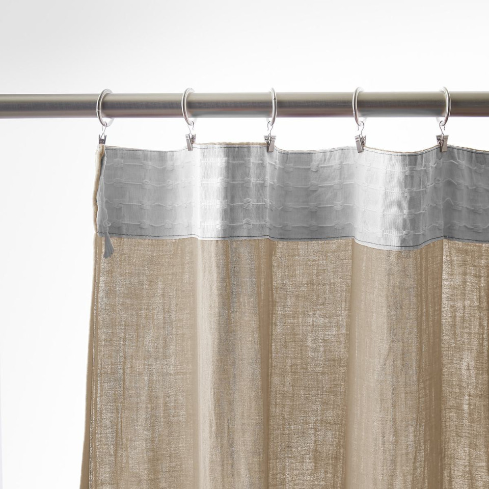 Rideau Ruflette Gaze de coton GAIA  