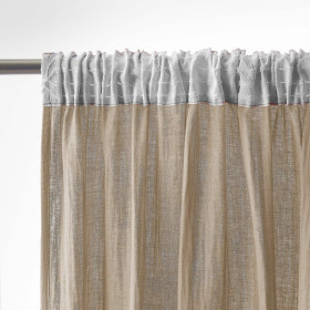 Rideau Ruflette Gaze de coton GAIA  