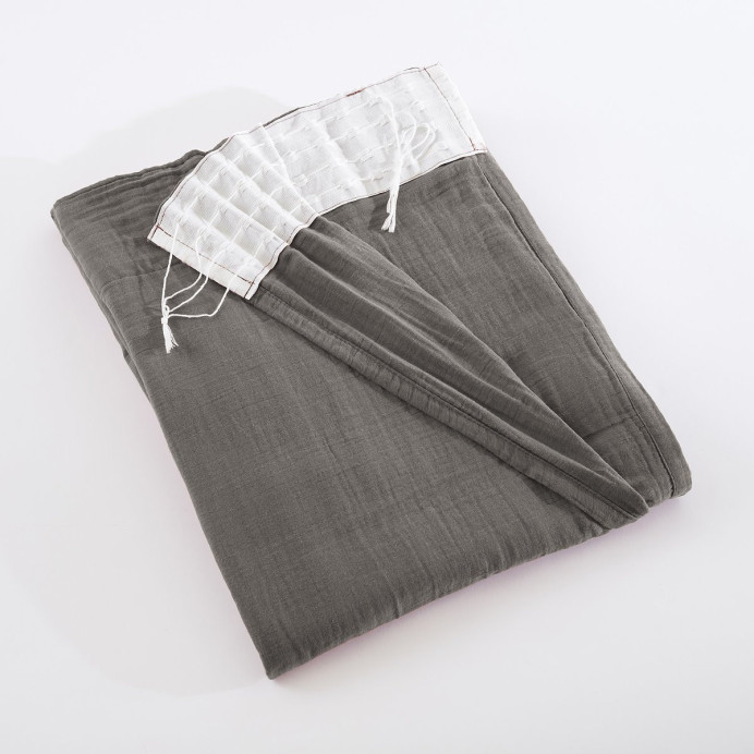 Rideau Ruflette Gaze de coton GAIA - L'Effet Papillon | Impression lin