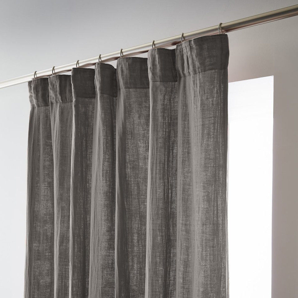 Rideau Ruflette Gaze de coton GAIA  