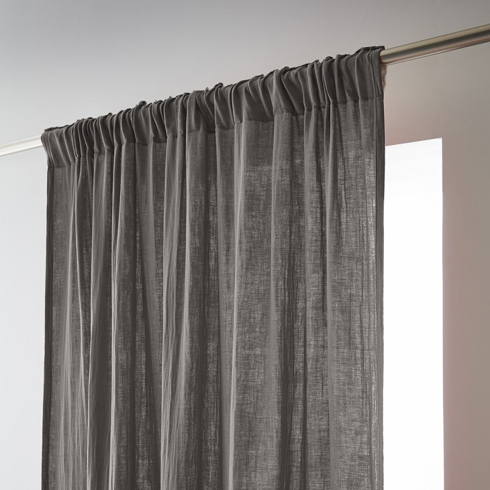 Rideau Ruflette Gaze de coton GAIA  