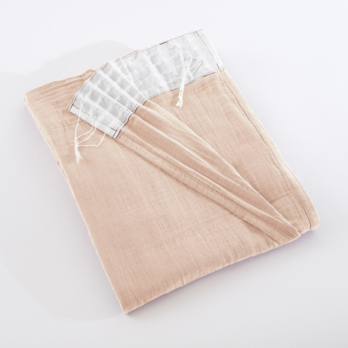 Rideau Ruflette Gaze de coton GAIA - L'Effet Papillon | Impression lin
