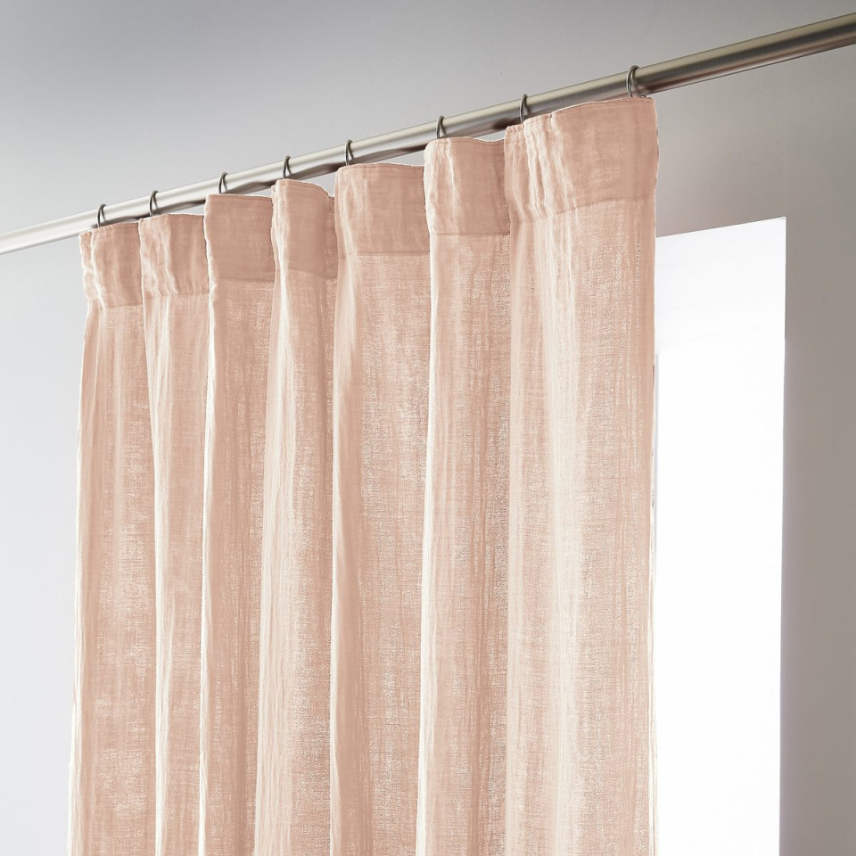 Rideau Ruflette Gaze de coton GAIA  