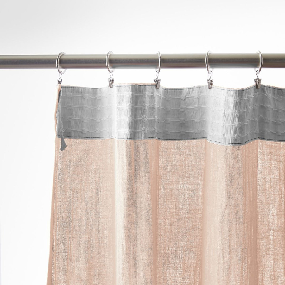 Rideau Ruflette Gaze de coton GAIA  