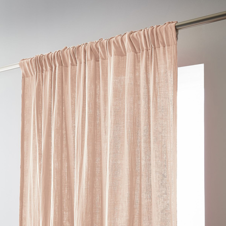 Rideau Ruflette Gaze de coton GAIA  