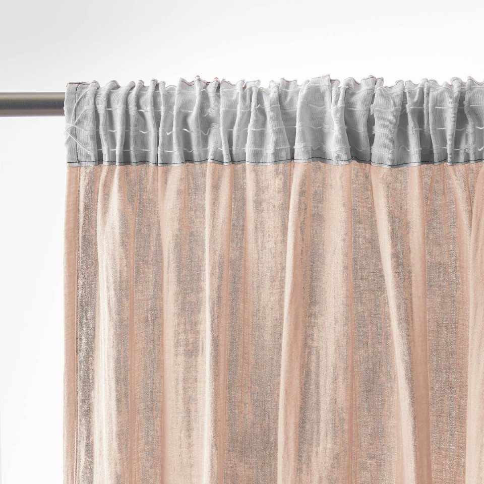 Rideau Ruflette Gaze de coton GAIA  