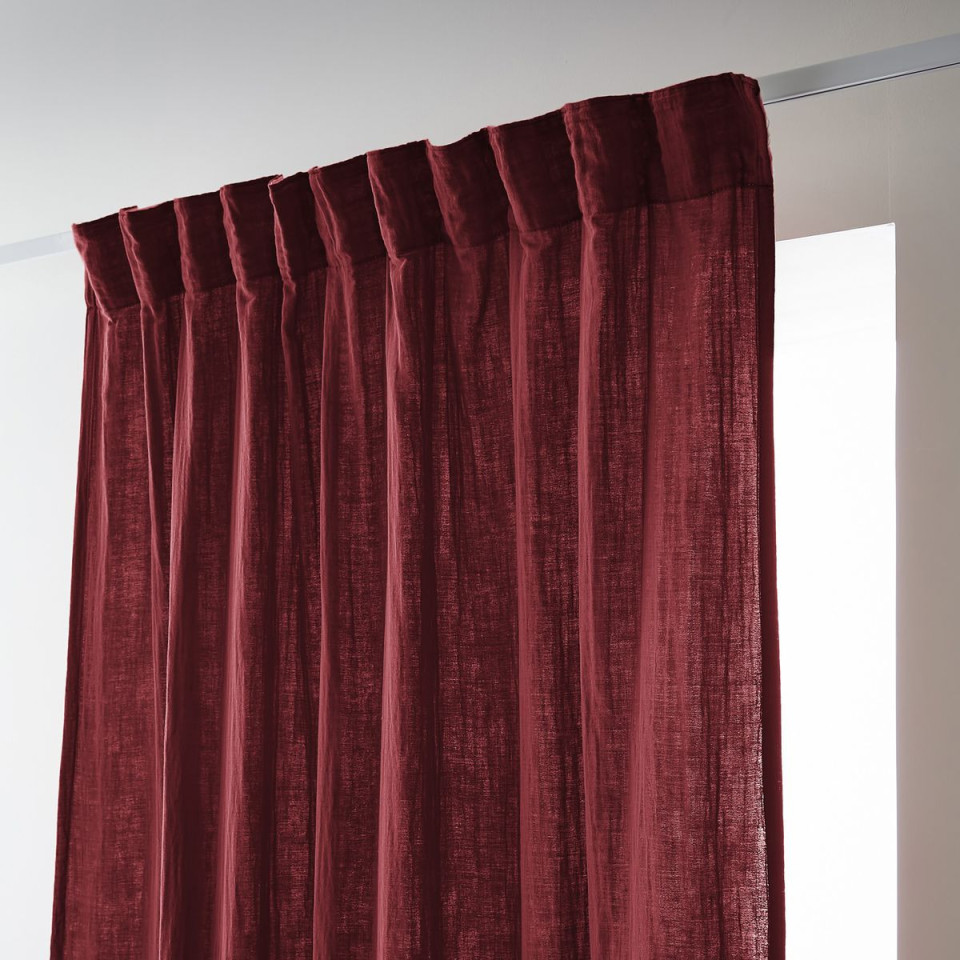 Rideau Ruflette Gaze de coton GAIA  