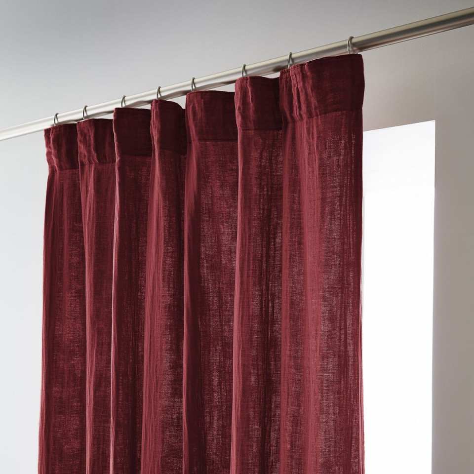 Rideau Ruflette Gaze de coton GAIA  