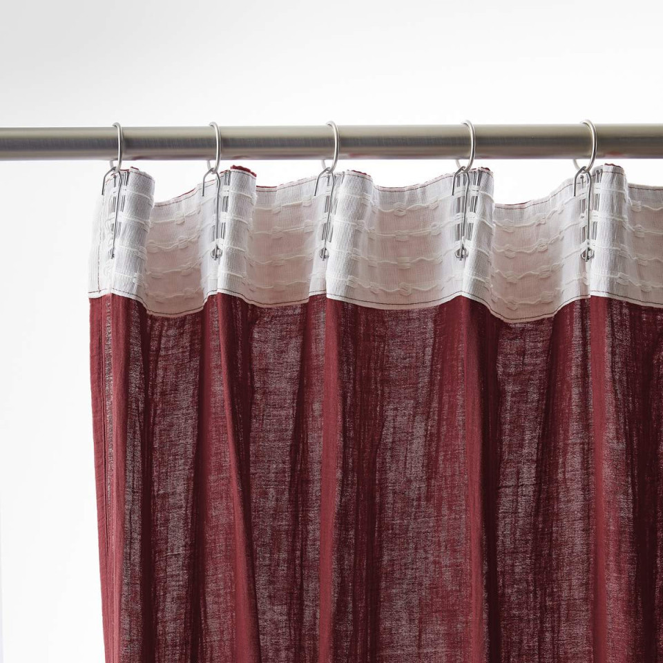 Rideau Ruflette Gaze de coton GAIA  