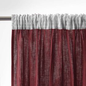 Rideau Ruflette Gaze de coton GAIA  